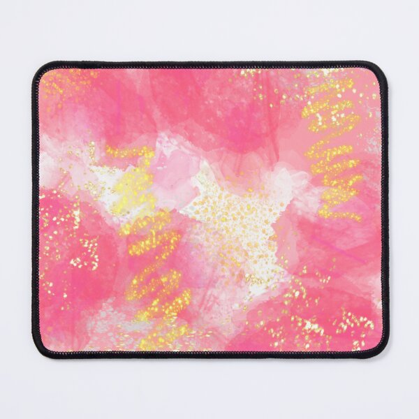 Item preview, Light Pink Abstract Pattern with Gold designed and sold by SixelaDesign.