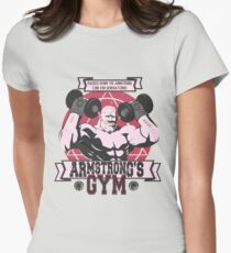 Starke Arm Gym Tailliertes T-Shirt für Frauen