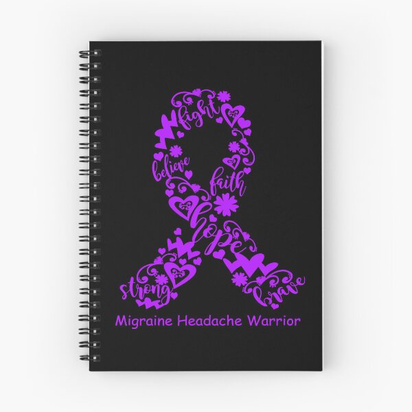 Item preview, Migraine Headache Warrior - Migraine Headache Ribbon Strong Hope Believe Fight Faith Brave designed and sold by CansellBar.