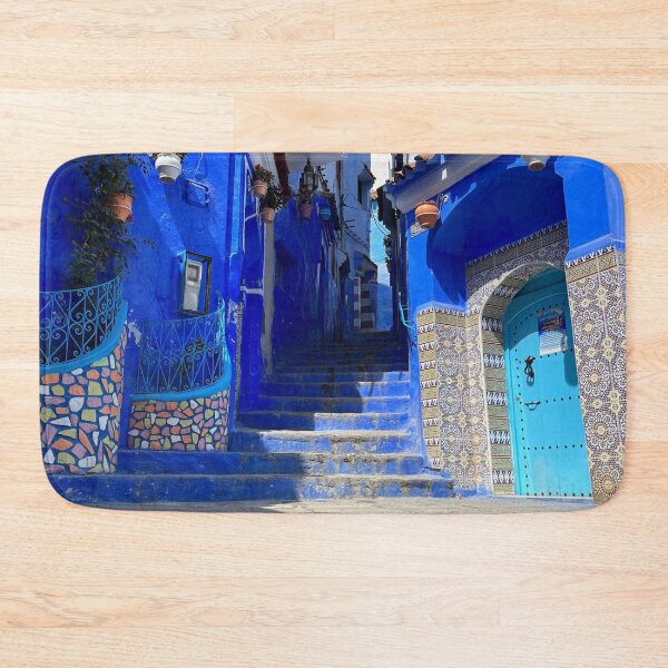 Item preview, Chefchaouen Morocco Blue Steps designed and sold by ktmobrien.