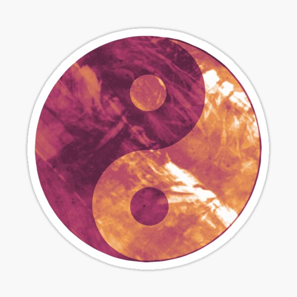 Yin Yang Sunset Sticker