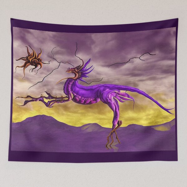 Item preview, Abstract purple dragon designed and sold by Astralia.