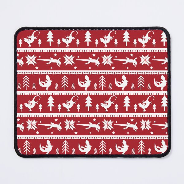 Item preview, Gecko Fair Isle Pattern (Red) designed and sold by Zia Frazier.