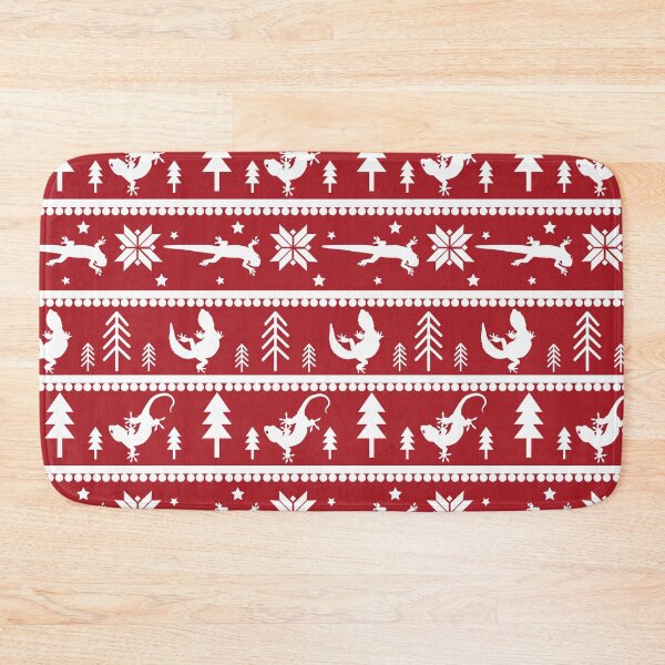Item preview, Gecko Fair Isle Pattern (Red) designed and sold by Zia Frazier.