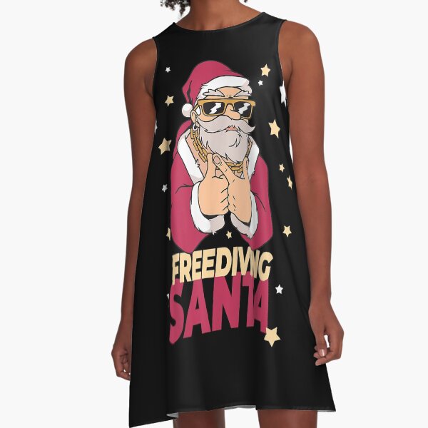 Item preview, Freediving santa claus christmas holiday freediving designed and sold by AmyShort54.