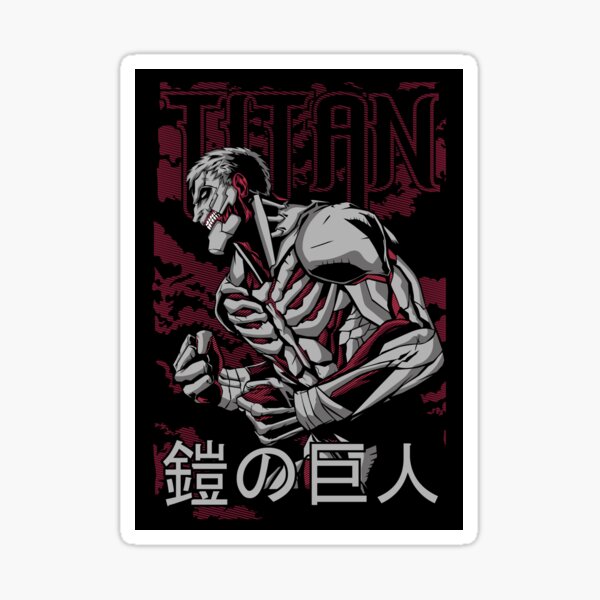 "Armored Titan Illustrations" Sticker for Sale by AgusPiscitelli