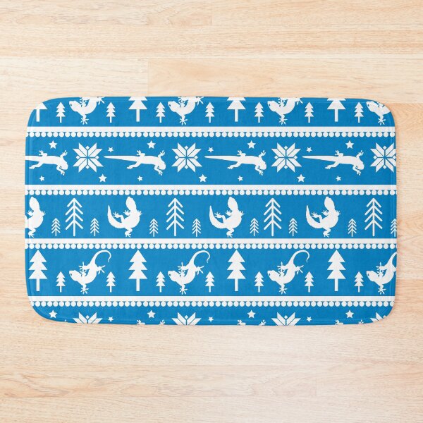 Item preview, Gecko Fair Isle Pattern (Blue) designed and sold by Zia Frazier.