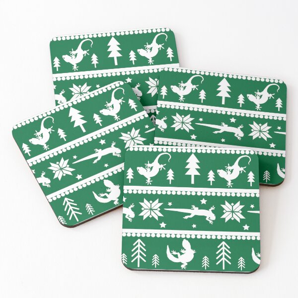 Item preview, Gecko Fair Isle Pattern (Green) designed and sold by Zia Frazier.