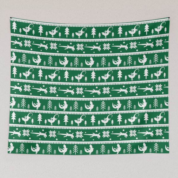 Item preview, Gecko Fair Isle Pattern (Green) designed and sold by Zia Frazier.