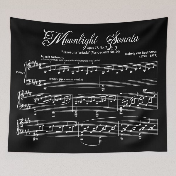 Item preview, Moonlight Sonata, Beethoven designed and sold by i-cottagedesign.