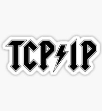 TCP/IP band tee Sticker