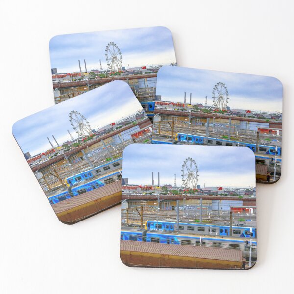 Item preview, Busy North Melbourne Station - Melbourne, Victoria designed and sold by Steven Jodoin.