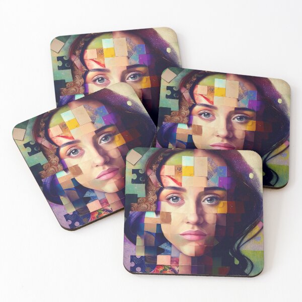 Item preview, Modern collage style patchwork of a woman designed and sold by Artaverse.