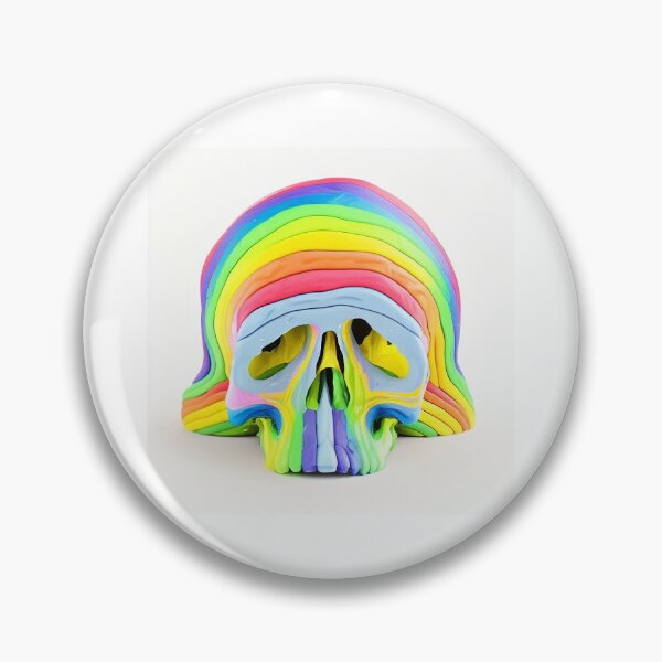 Item preview, 溶かす melting rainbow skull designed and sold by HofmannsStamps.