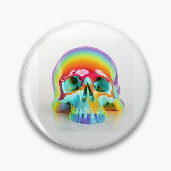 Item preview, 朗報 rainbow skull designed and sold by HofmannsStamps.