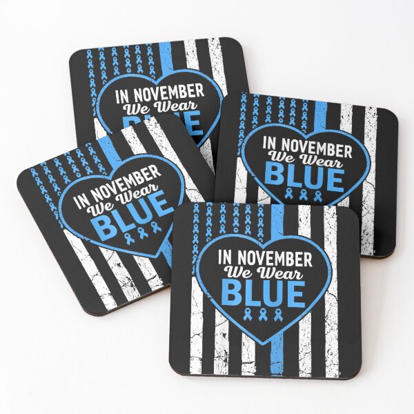 Item preview, In november we wear usa flag blue ribbon diabetes awareness designed and sold by AmyShort54.