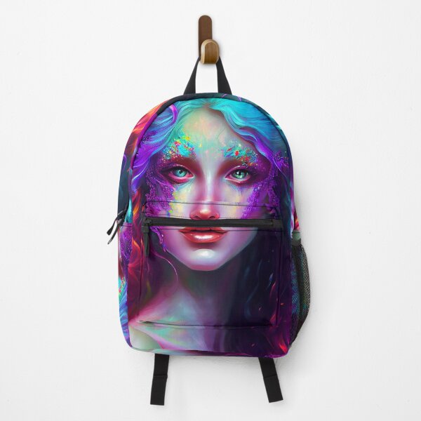Item preview, Artistic portrait of a beautiful girl ghostly iridescent style designed and sold by Artaverse.