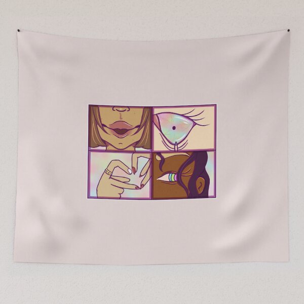Item preview, Weird Comic Panels Up-close to Body Parts on the Face designed and sold by okkayve.