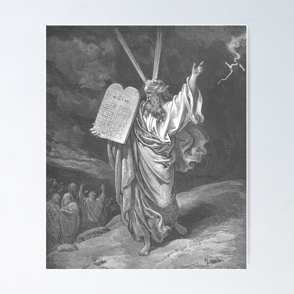Item preview, Moses brings the stone tablets designed and sold by JackHammerShirt.