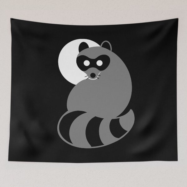 Item preview, Trash Panda at Night, Trash Panda at Night for black or dark backgrounds designed and sold by RJKpoyp.