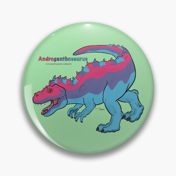 Item preview, Androganthosaurus - Androgenous Pride Acrocanthosaurus W/Text designed and sold by tygerwolfe.