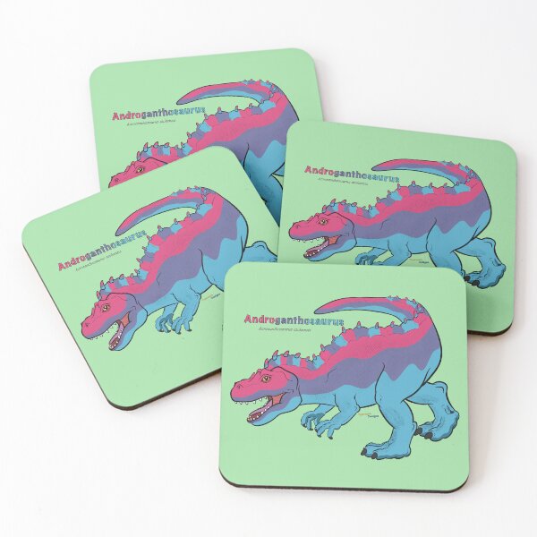 Item preview, Androganthosaurus - Androgenous Pride Acrocanthosaurus W/Text designed and sold by tygerwolfe.