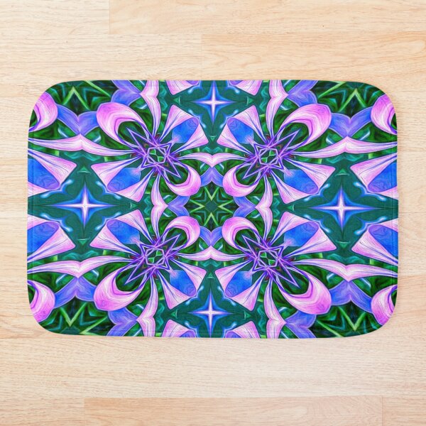 Item preview, Pink and Blue Flower Pattern designed and sold by Patternflower.