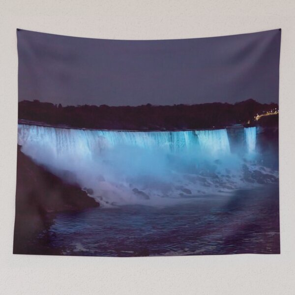Item preview, Night view of Niagara Falls, Beautiful waterfall view  designed and sold by Durgaa D.