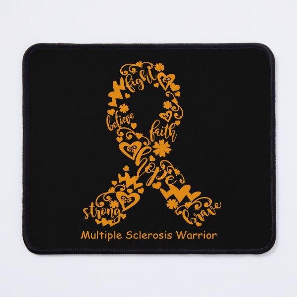 Item preview, Multiple Sclerosis Warrior - Multiple Sclerosis Ribbon Strong Hope Believe Fight Faith Brave designed and sold by CansellBar.