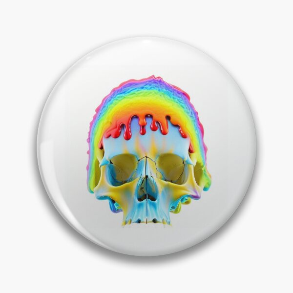 Item preview, 持たせて rainbow skull designed and sold by HofmannsStamps.