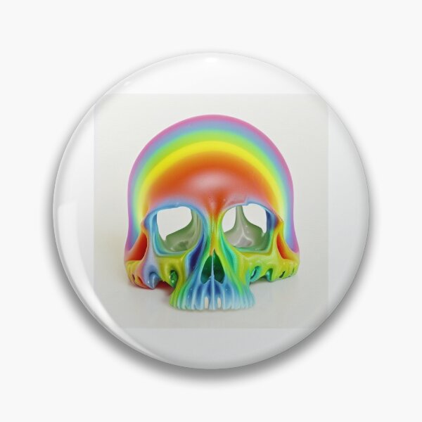 Item preview, 備考 rainbow skull designed and sold by HofmannsStamps.