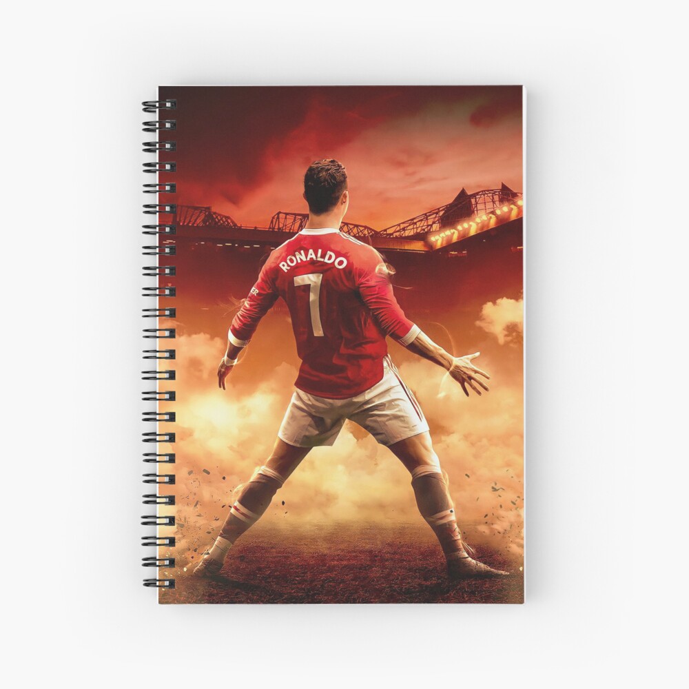 Cristiano Ronaldo Art Canvas-CR7 in Orange Jersey Kick The Ball