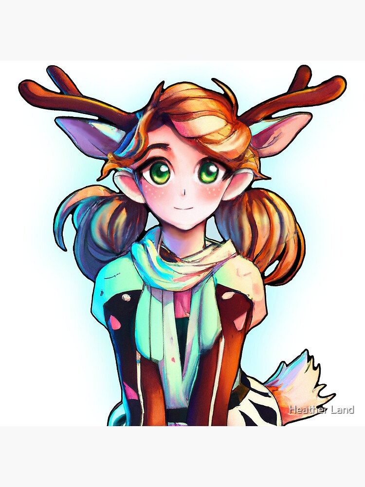 Anime Deer/Doe by Nyoodles on DeviantArt