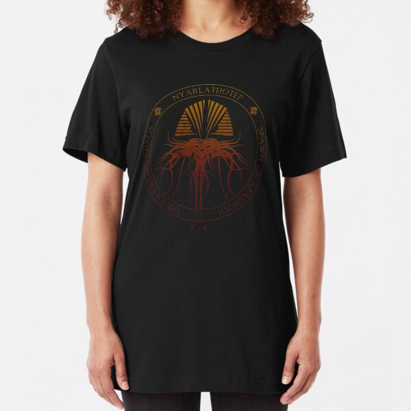 Nyarlathotep Sigil (hellfire) Slim Fit T-Shirt