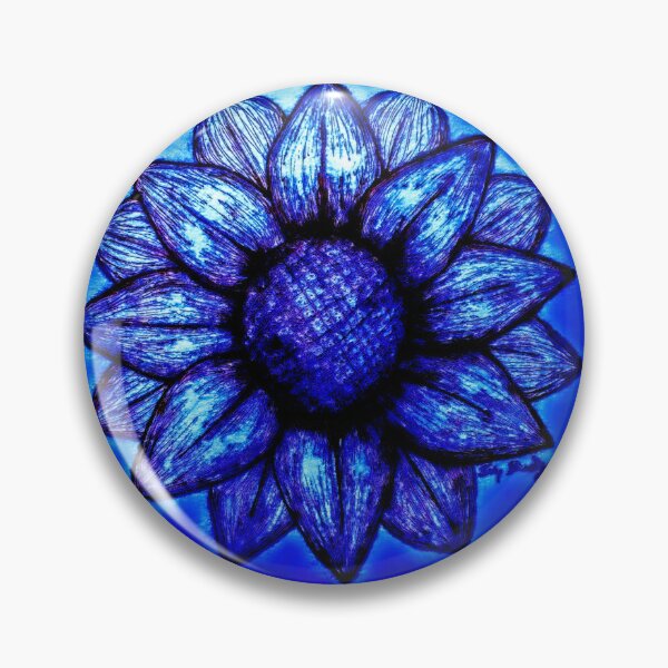 Item preview, Blue sunflower  designed and sold by Ivy-Bindig.