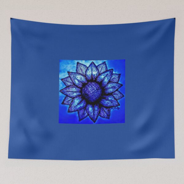 Item preview, Blue sunflower  designed and sold by Ivy-Bindig.