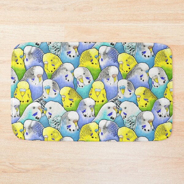 Item preview, Colourful Budgies Parakeet Pattern designed and sold by MaratusFunk.
