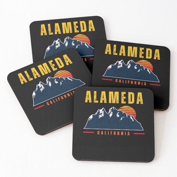 Item preview, Alameda California Desert Mountains Vintage Style Design designed and sold by DadJokeDescript.