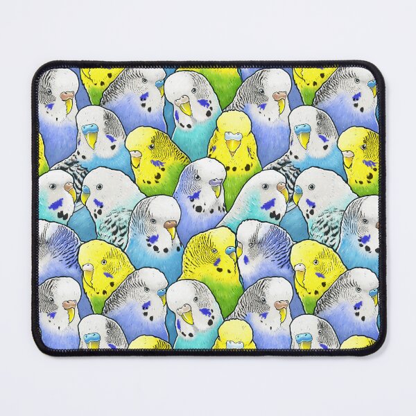 Item preview, Colourful Budgies Parakeet Pattern designed and sold by MaratusFunk.