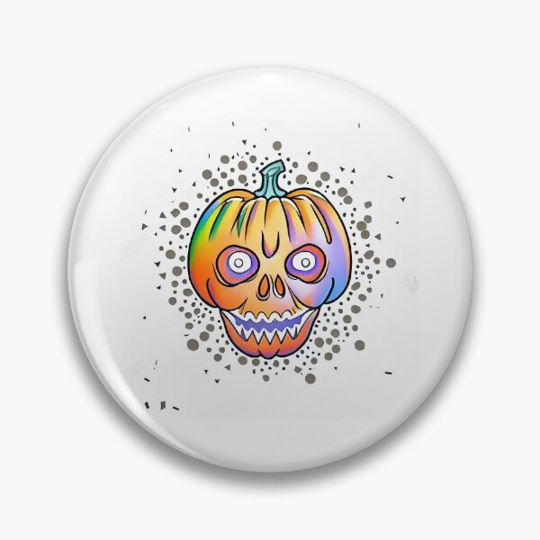 Item preview, かぼちゃ Pumpkin Skull designed and sold by HofmannsStamps.