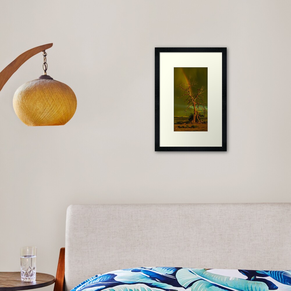 Rainbow Tree Framed Art Print