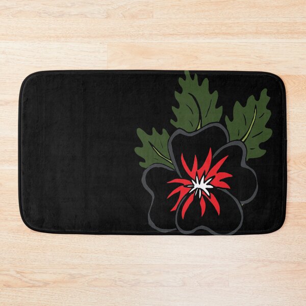 Item preview, Single wild black and red pansy flower illustration  designed and sold by AngelDawnDesign.