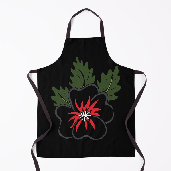 Item preview, Single wild black and red pansy flower illustration designed and sold by AngelDawnDesign.