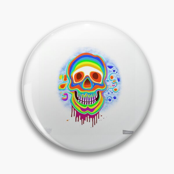 Item preview, 誘わない Rainbow skull designed and sold by HofmannsStamps.