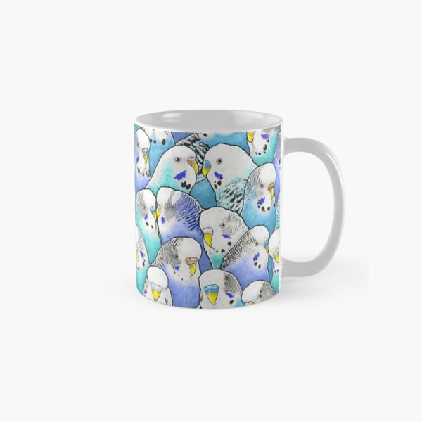 Item preview, Blue Budgies Parakeet Pattern designed and sold by MaratusFunk.