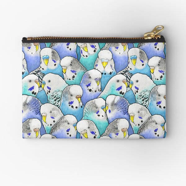 Item preview, Blue Budgies Parakeet Pattern designed and sold by MaratusFunk.