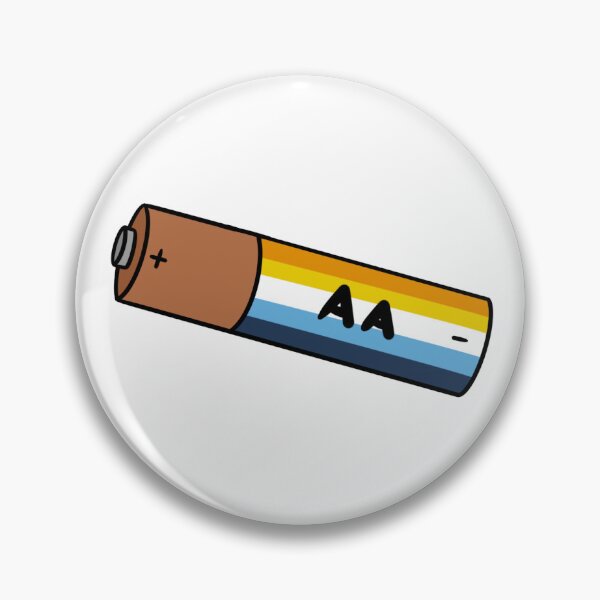 Item preview, Pride AA Battery Asexual Aromantic designed and sold by Emmys Prints.