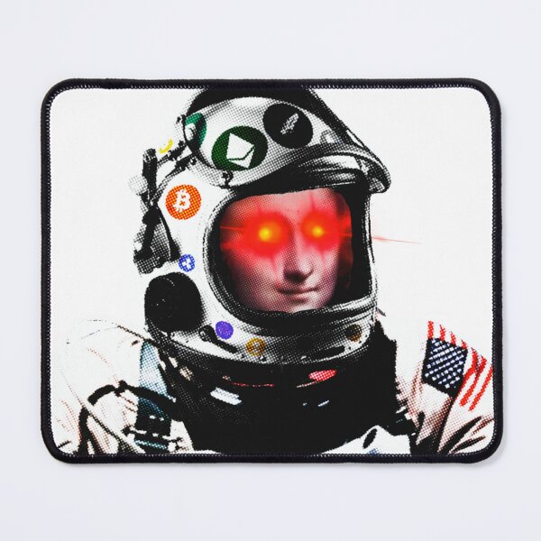 Item preview, Crypto Astronaut Moon-a Lisa | Laser Eyes designed and sold by spinolator.