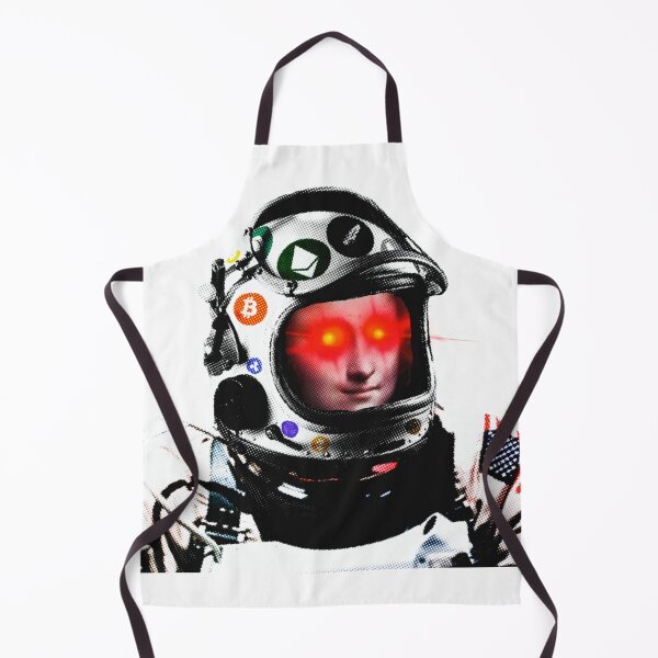 Item preview, Crypto Astronaut Moon-a Lisa | Laser Eyes  designed and sold by spinolator.