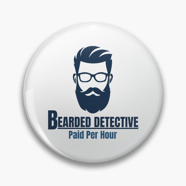 Item preview, Bearded Detective designed and sold by Quirky Dez.